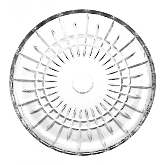 Prato de Bolo e Pudim 30,5cm Lines em Cristal Ecológico